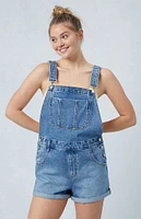 Eco Medium Indigo Denim Short Overalls