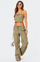 Edikted Fey Cargo Parachute Pants