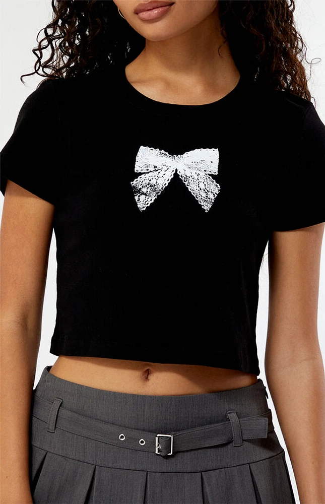 Lace Bow Baby T-Shirt