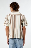 PacSun Textured Striped Camp Shirt