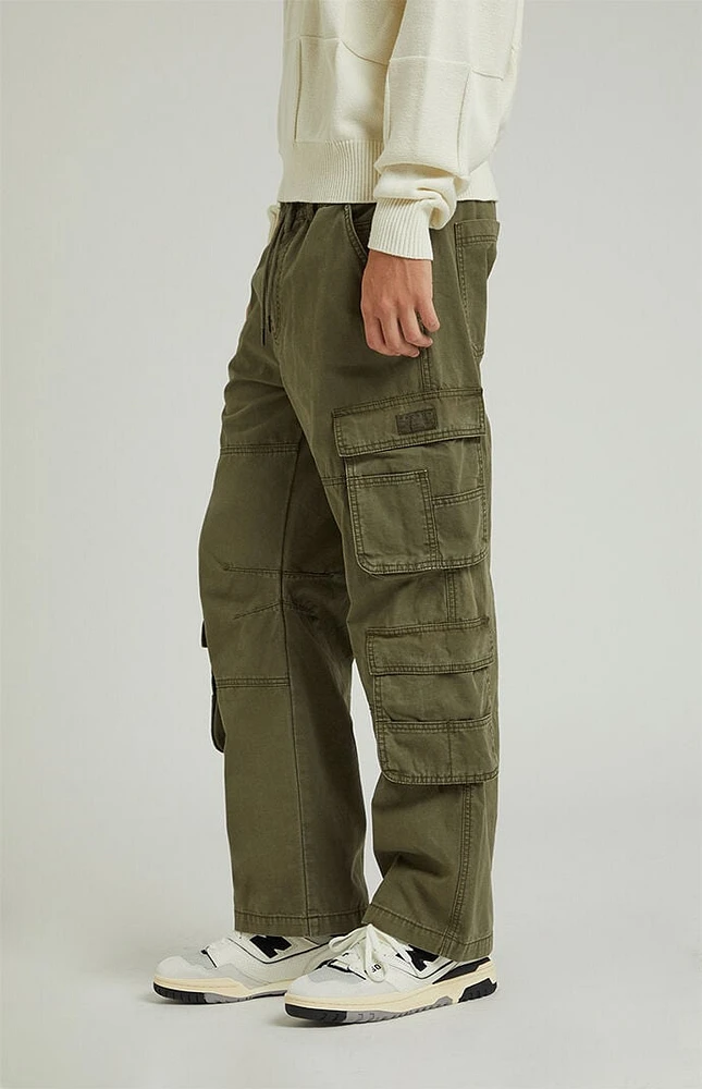 PacSun Olive Ripstop Baggy Cargo Pants