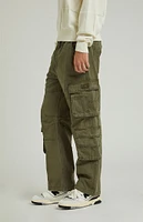 PacSun Olive Ripstop Baggy Cargo Pants