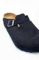 Birkenstock Boston Corduroy Clogs Midnight