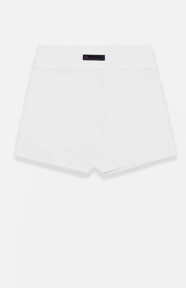 Fear of God Essentials Women's Cloud White Knit Boxer Shorts