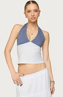 Edikted Janna Color Block Halter Top