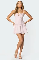 Edikted Cordelia Striped Mini Dress