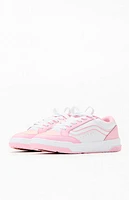 Vans Kids Pink & White Hylane Shoes