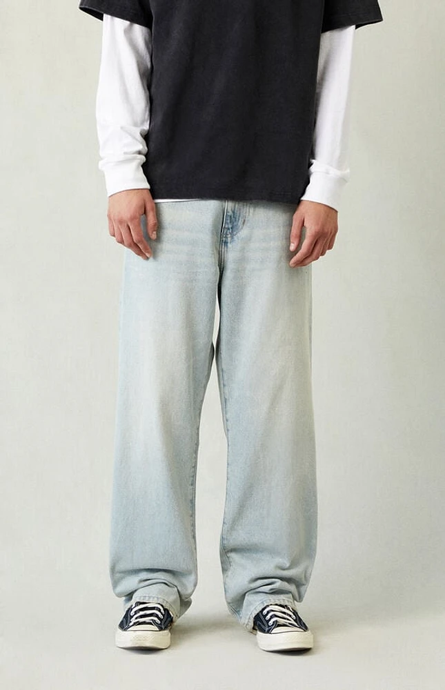 Pacsun Dylan Baggy Jeans Light Wash Tinted