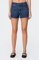 Edikted Sahara High Rise Denim Shorts