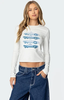 Edikted Car Club Long Sleeve T-Shirt