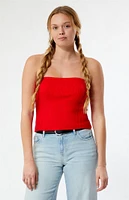 LA Hearts Longline Sweater Tube Top