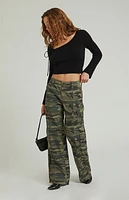 Pacsun Camouflage Lightweight Low Rise Baggy Pants