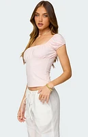 Edikted Oleana Gathered Bust Top