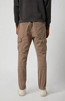 PacSun Stretch Taupe Slim Cargo Pants