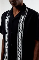 PacSun Embroidered Oversized Resort Camp Shirt