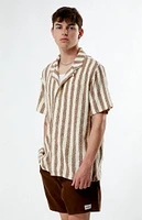 PacSun Textured Stripe Camp Shirt