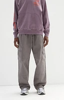 PacSun Stretch Gray Baggy Cargo Pants