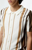 PacSun Tan Button Down Polo Shirt