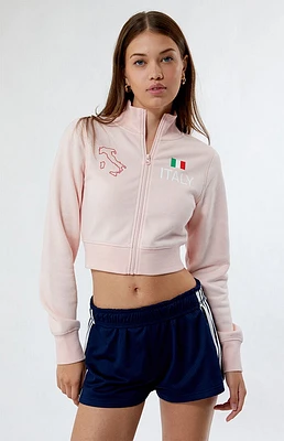 PacSun Italy High Neck Zip Up Track Jacket