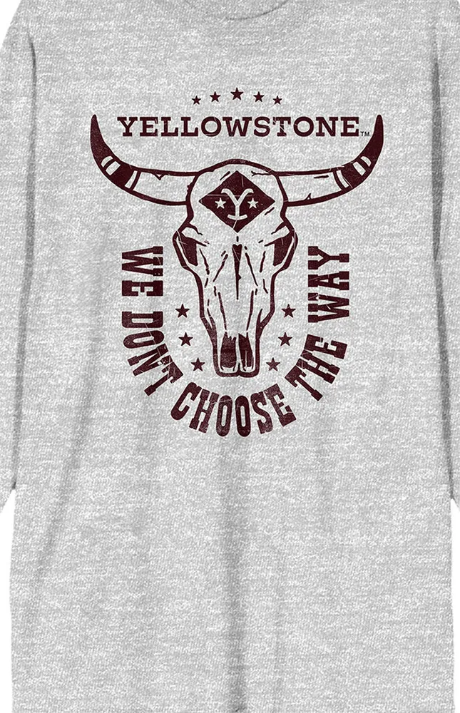Yellowstone Skull Long Sleeve T-Shirt