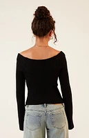 LA Hearts Lane Off-The-Shoulder Sweater