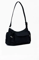 John Galt Black Shoulder Bag