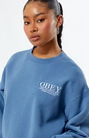 Obey Cities Crew Neck Sweatshirt