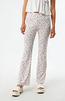 LA Hearts Floral Knit Flare Pants