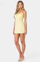 Edikted Gingham Bustier Mini Dress