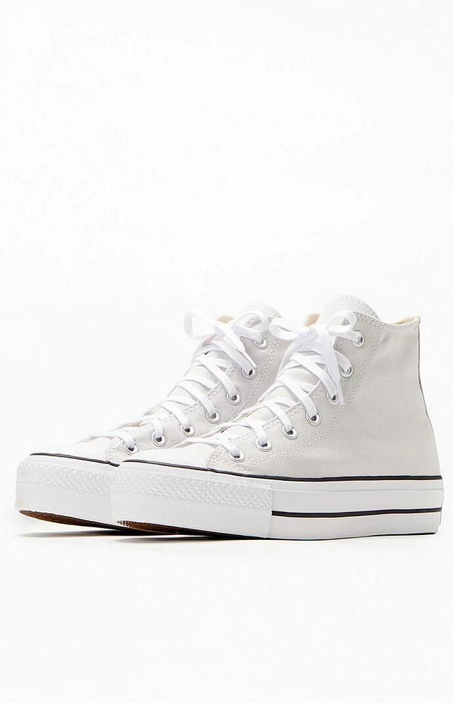 Converse Women's Gray Chuck Taylor All Star Lift High Top Sneakers