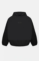 Fear of God Essentials Black Nylon Fleece Hooded Sweatshirt