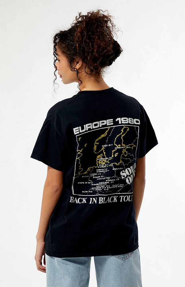 AC/DC Back Black Europe T-Shirt