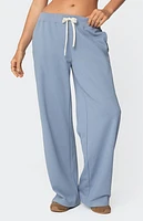 Edikted French Terry Straight Leg Sweatpants