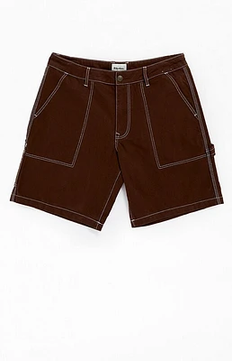 Rhythm Brown Canvas Carpenter Shorts