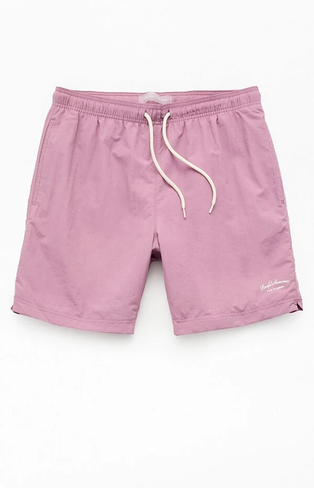 Pacsun Purple Collegiate 6.5" Swim Trunks