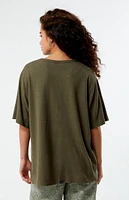 Thrills Lilium Hemp Box Oversized T-Shirt