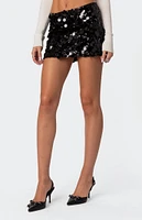 Sabina Low Rise Sequin Mini Skirt