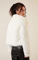 Glamorous Faux Fur Cropped Coat