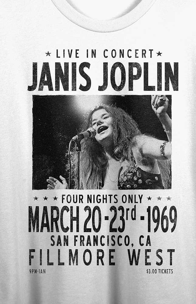 Janis Joplin Cropped T-Shirt