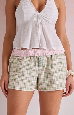 Beverly and Beck Plaid Boxer Shorts