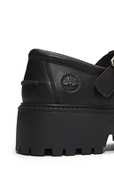 Timberland Women's Black Stone Street Buckle Mary Jane Shoes
