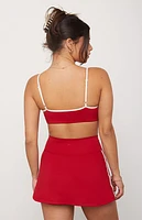 PAC 1980 WHISPER Active Red Side Tracked Bralette