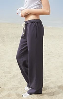 John Galt Navy Anastasia Tie Baggy Sweatpants