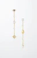 Ettika Opal & Charms Dangle Earrings