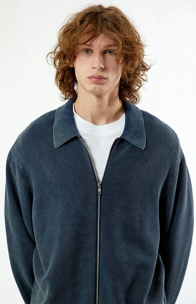 Pacsun Blue Zip Up Sweater