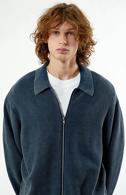 Pacsun Blue Zip Up Sweater