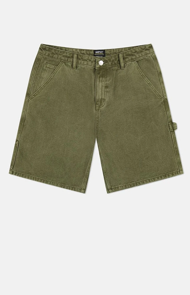 WeSC America Inc Olive Carpenter Baggy Shorts