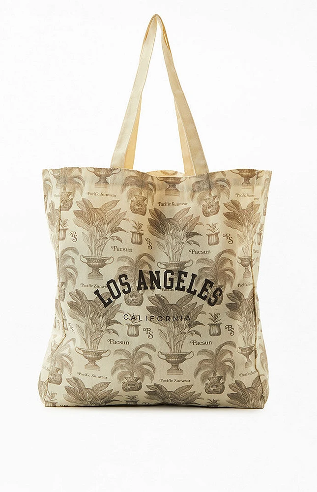 Reusable Etoile Monogram Print Tote Bag