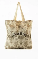 Reusable Etoile Monogram Print Tote Bag