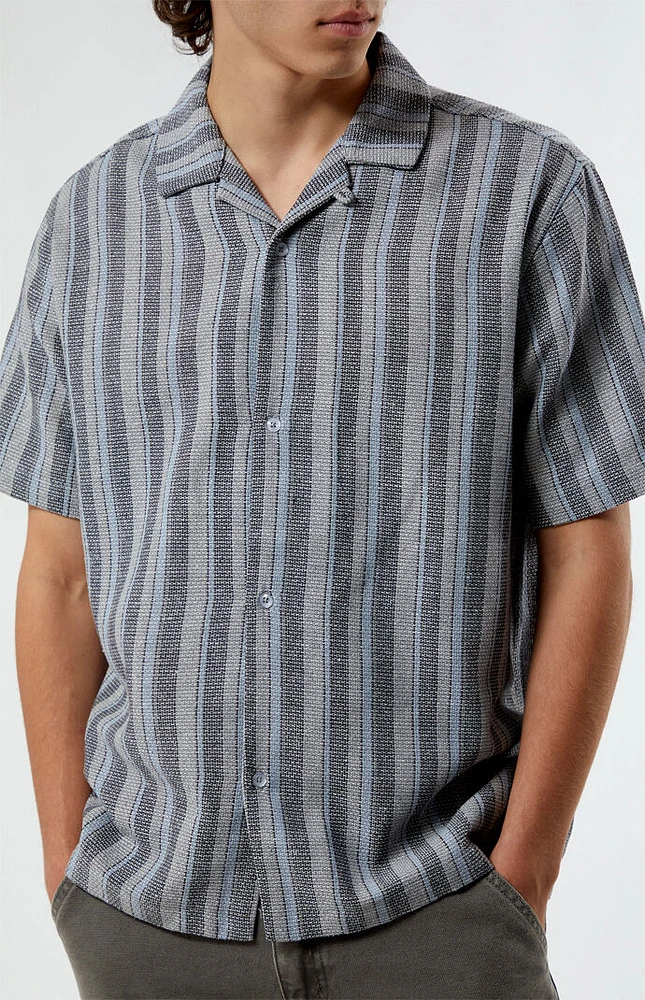 PacSun Weave Stripe Camp Shirt